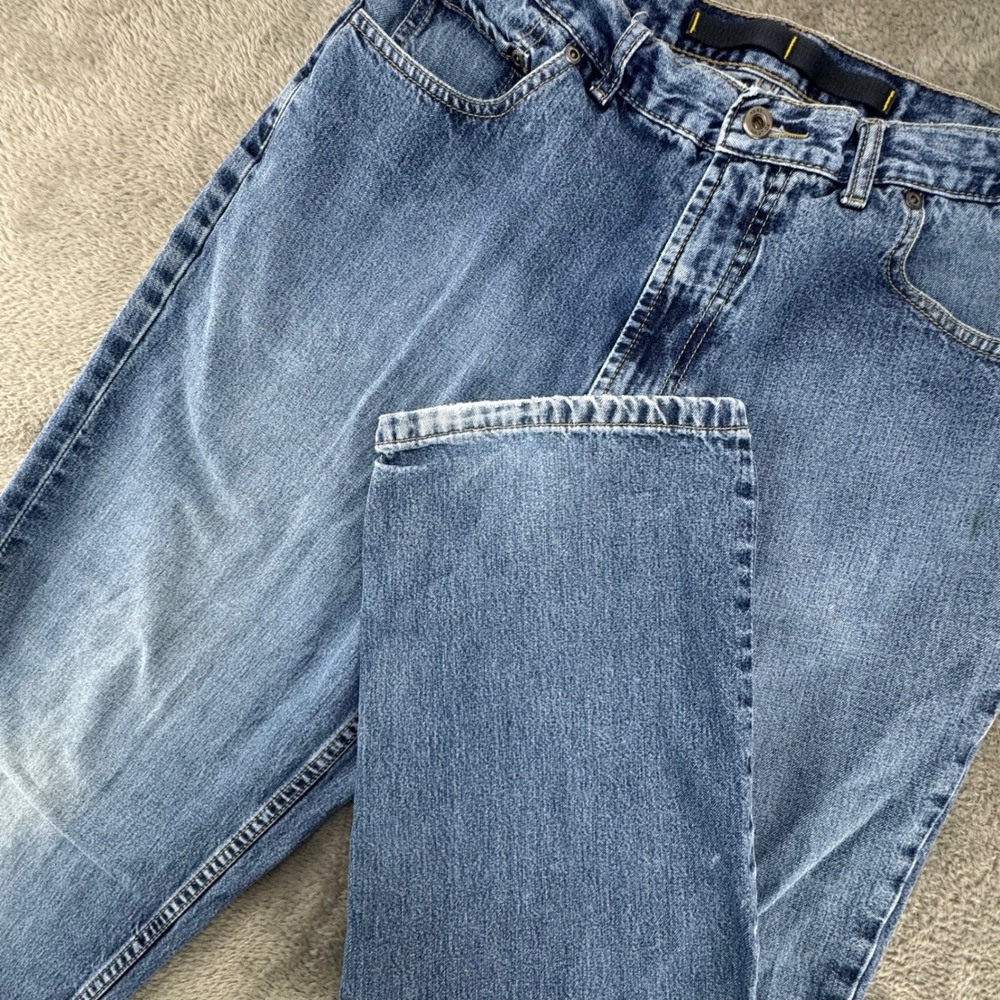 Nautica Mens PV1700 Straight Leg Jeans Blue Medium‎ Wash Denim 33x30 Cotton